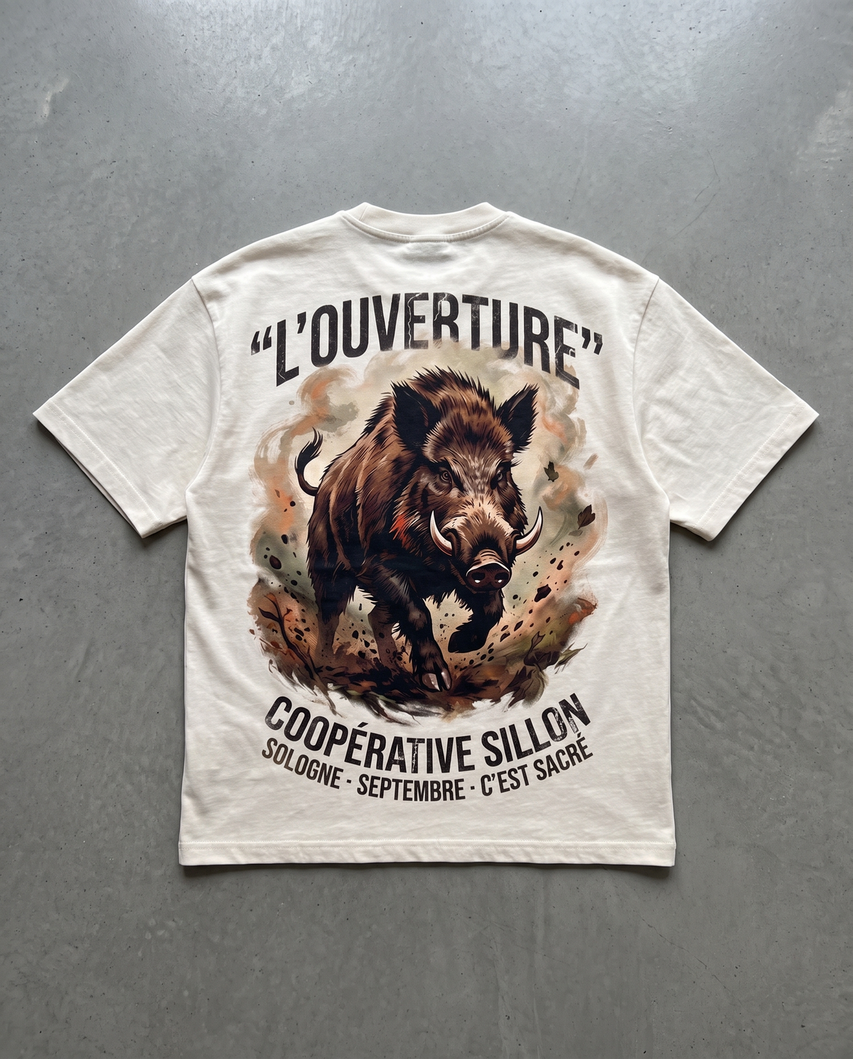 Tee lourd « L'Ouverture » — écru
