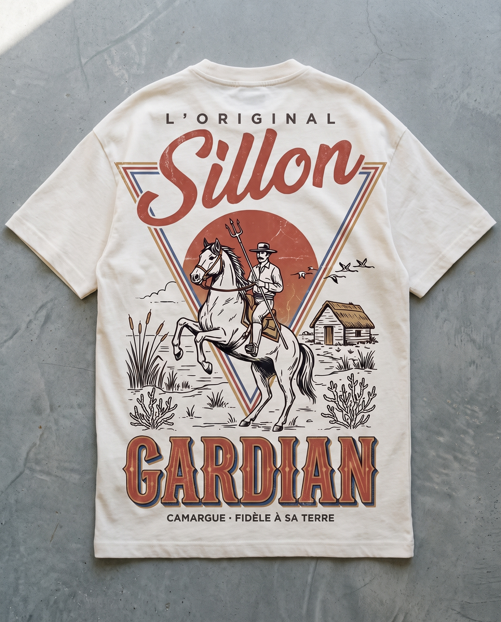 Tee lourd « L'Original Gardian » — écru