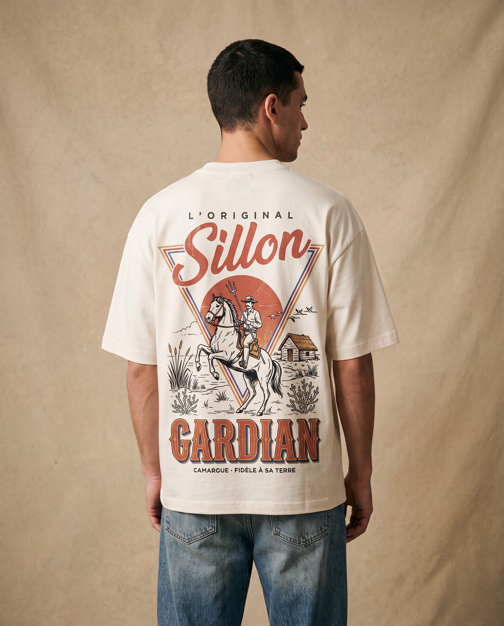 Tee lourd « L'Original Gardian » — écru