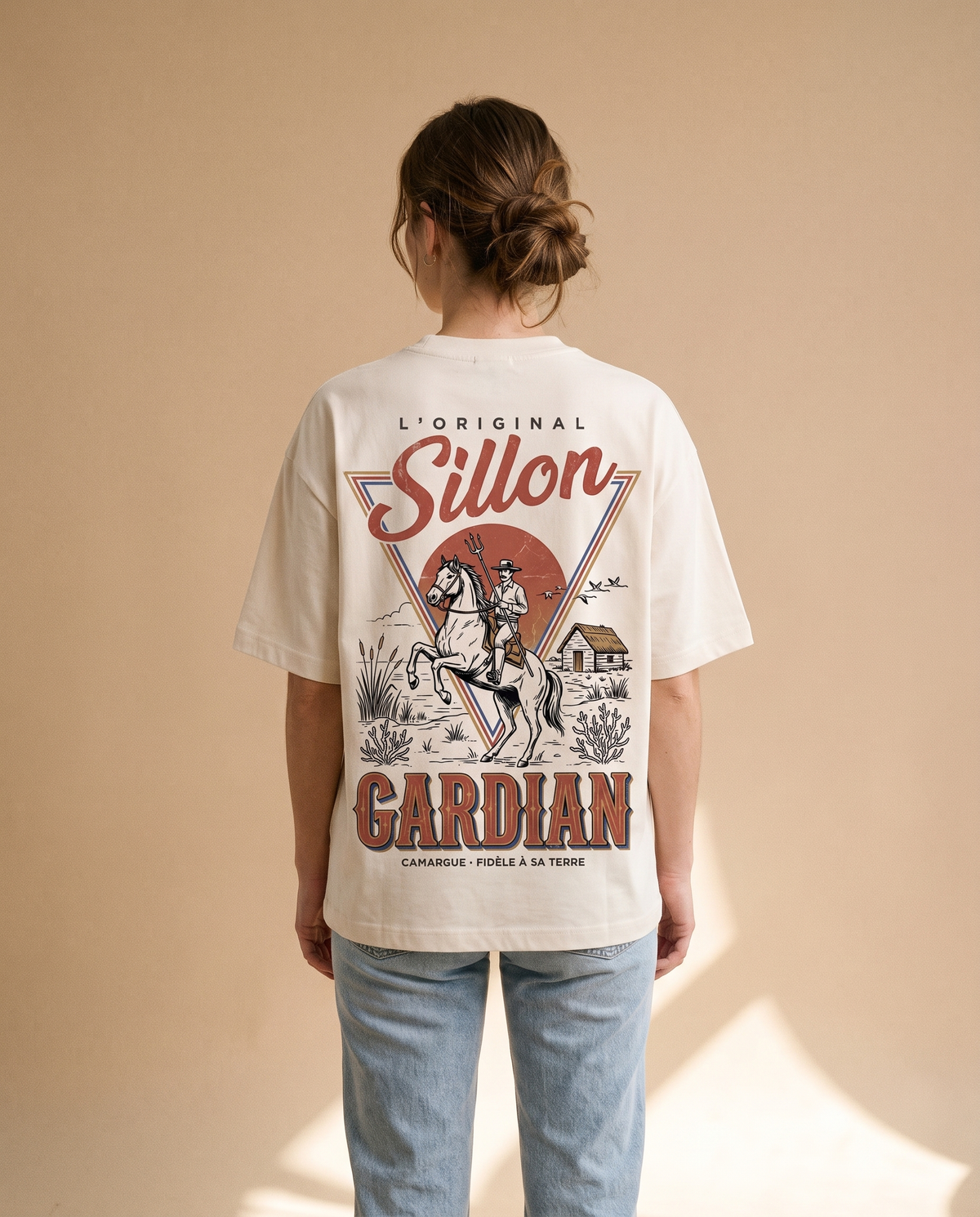 Tee lourd « L'Original Gardian » — écru