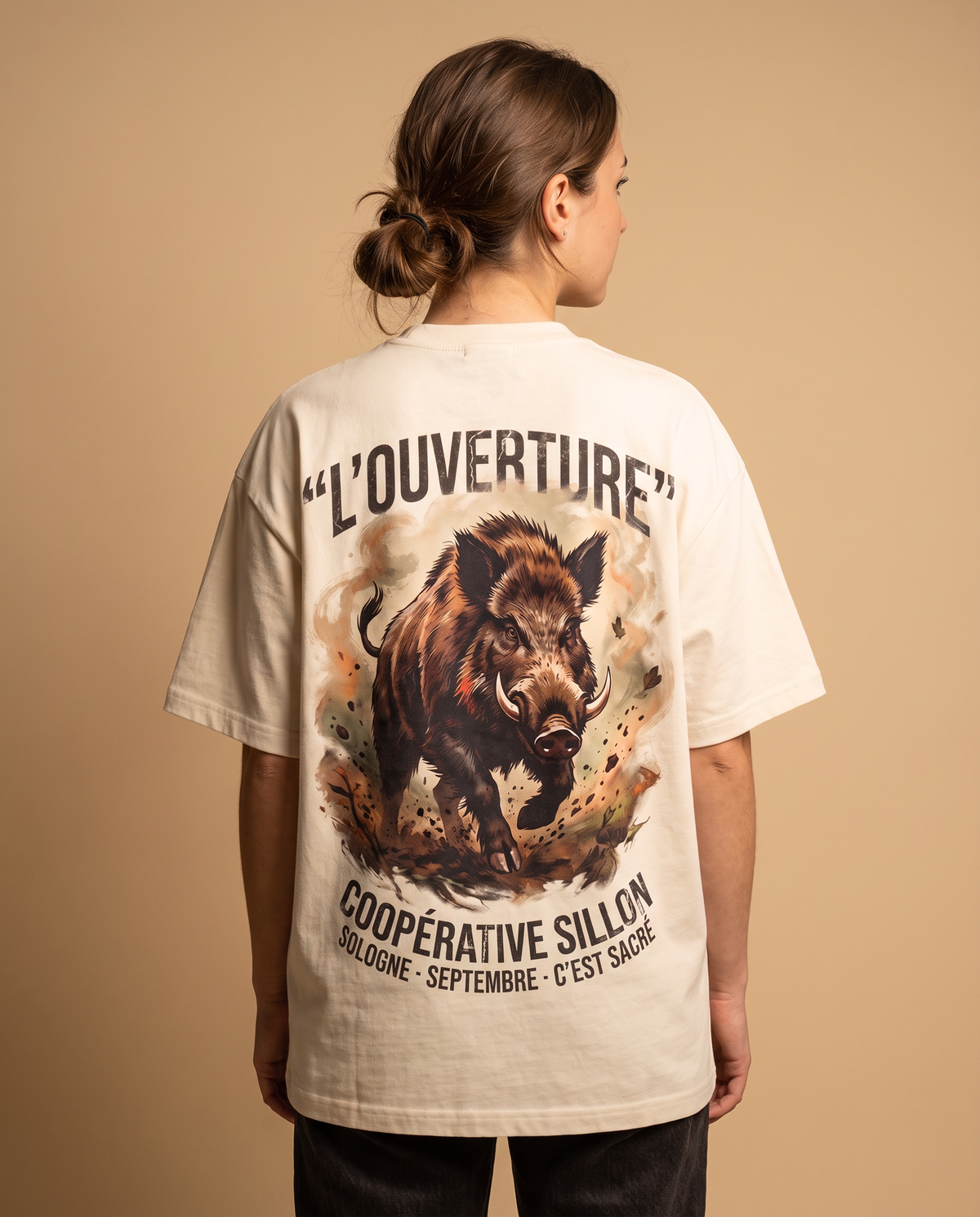 Tee lourd « L'Ouverture » — écru