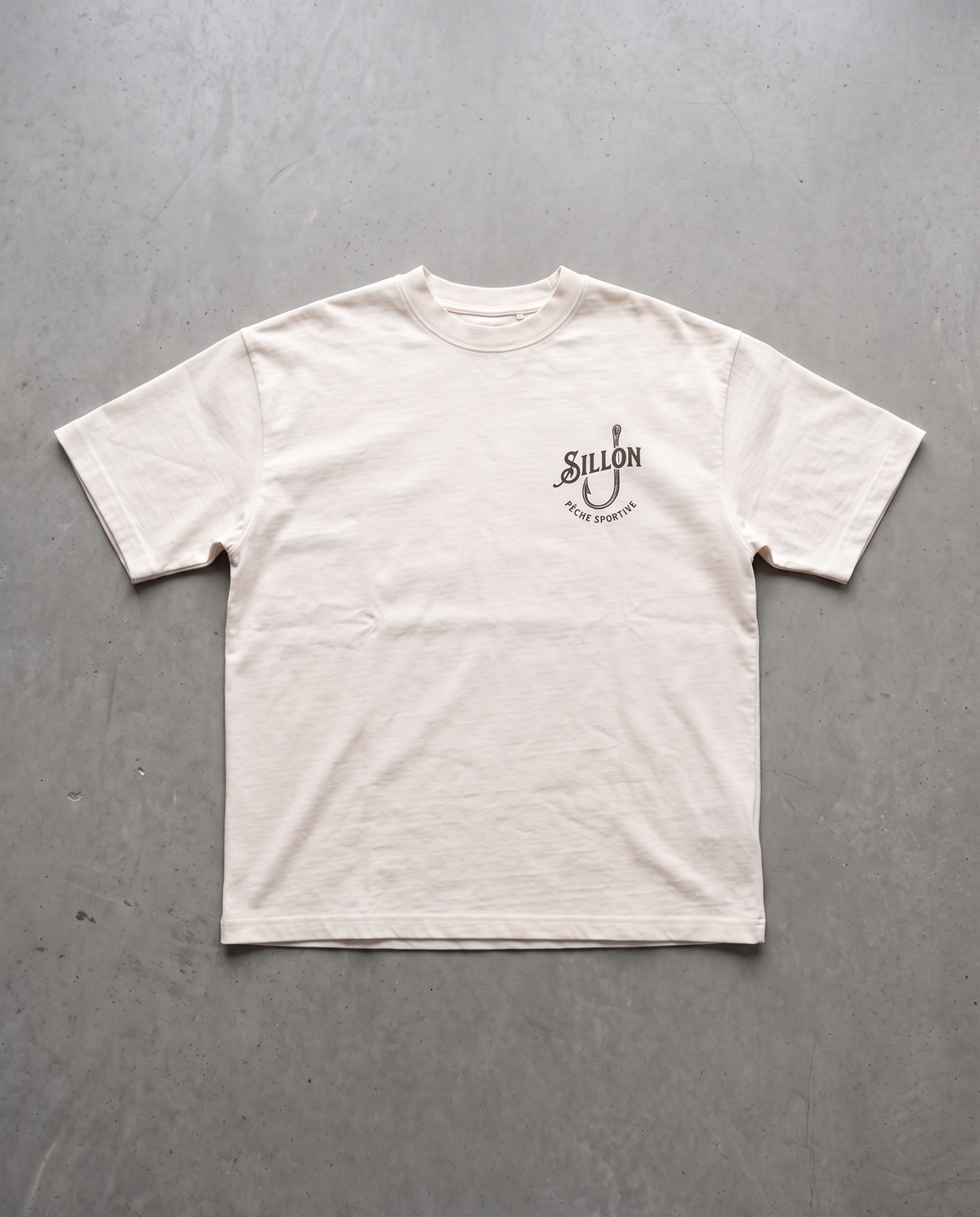 Tee lourd « Cannes & Moulinets » — écru