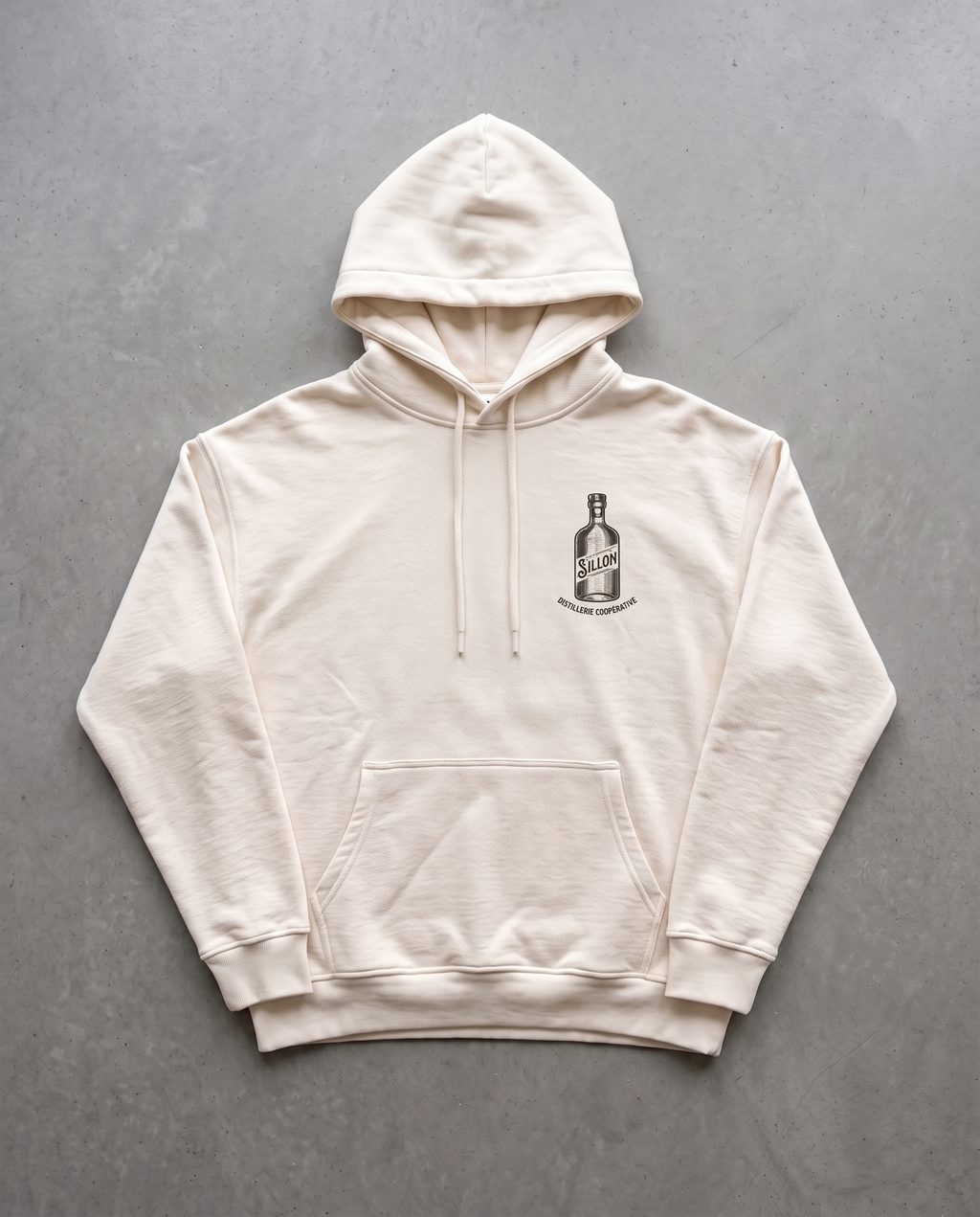 Hoodie lourd « Digo d'époque » — écru