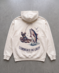 Hoodie lourd « Commerce de Gros » — écru