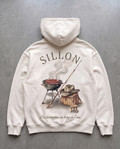 Hoodie lourd « Les Dimanches au bord de l'eau » — écru