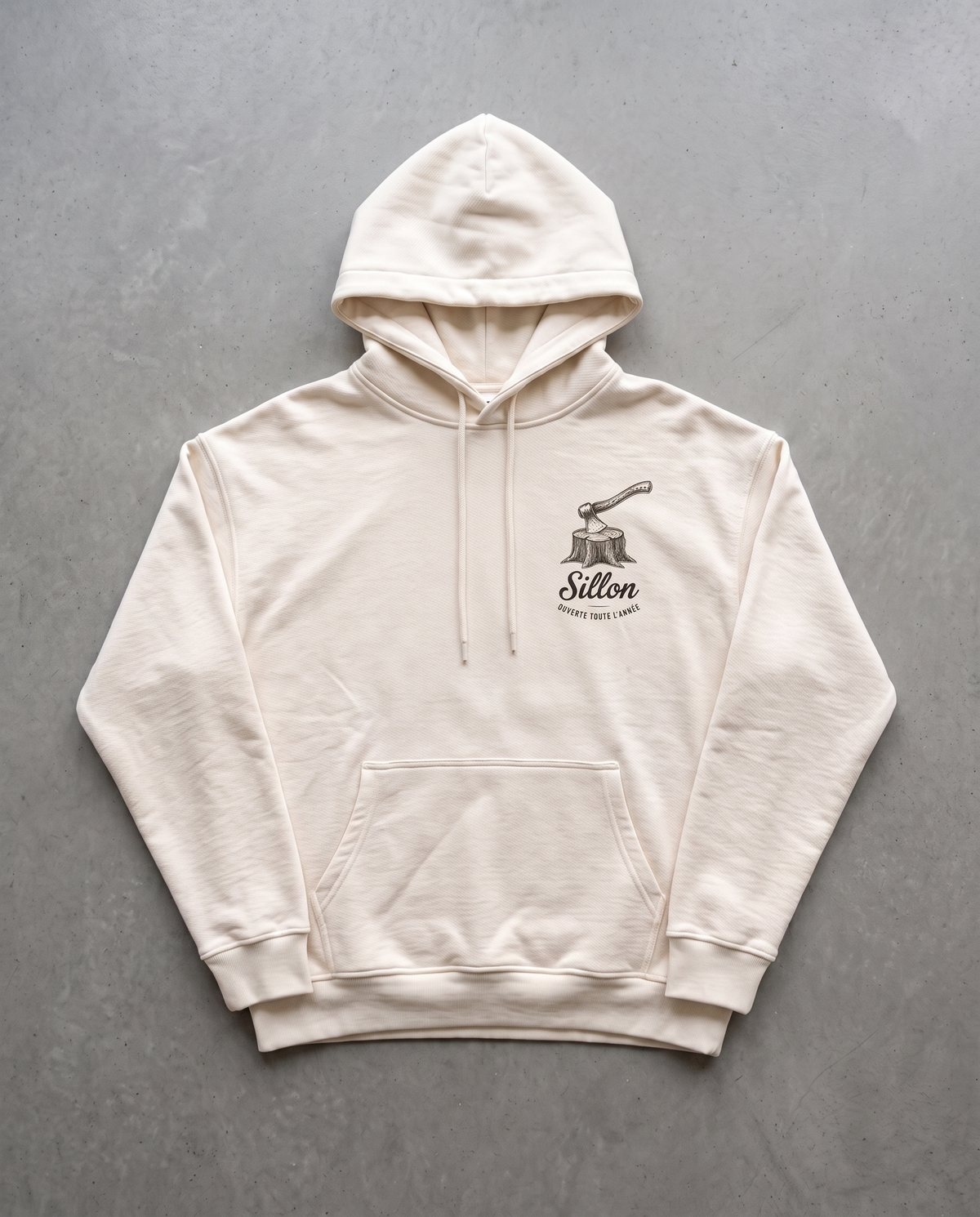 Hoodie lourd « La Salle de Sport » — écru