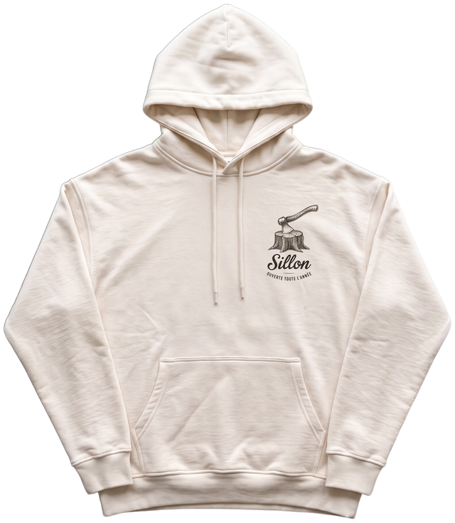 Hoodie lourd « La Salle de Sport » — écru — devant