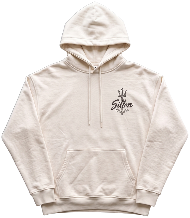 Hoodie lourd « L'Original Gardian » — écru — devant