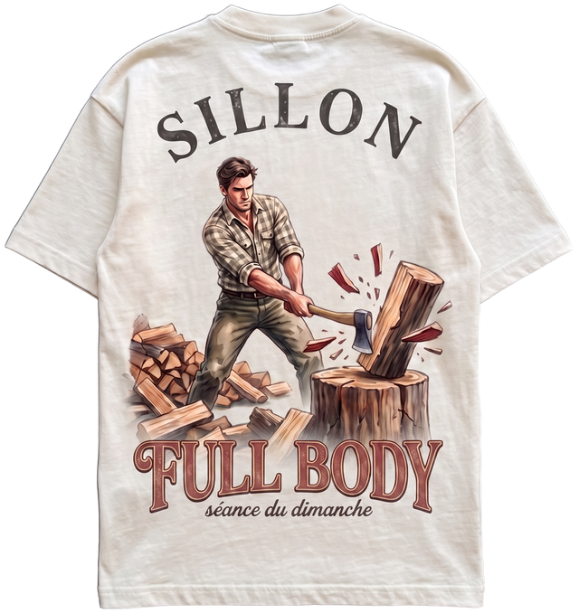 Tee lourd « Full Body » — écru — dos