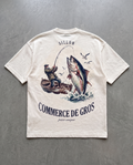 Tee lourd « Commerce de Gros » — écru