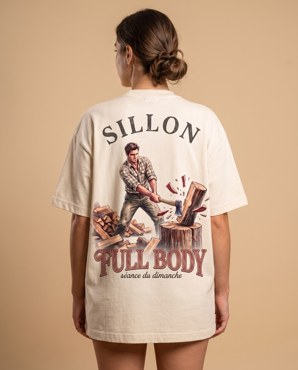 Tee lourd « Full Body » — écru