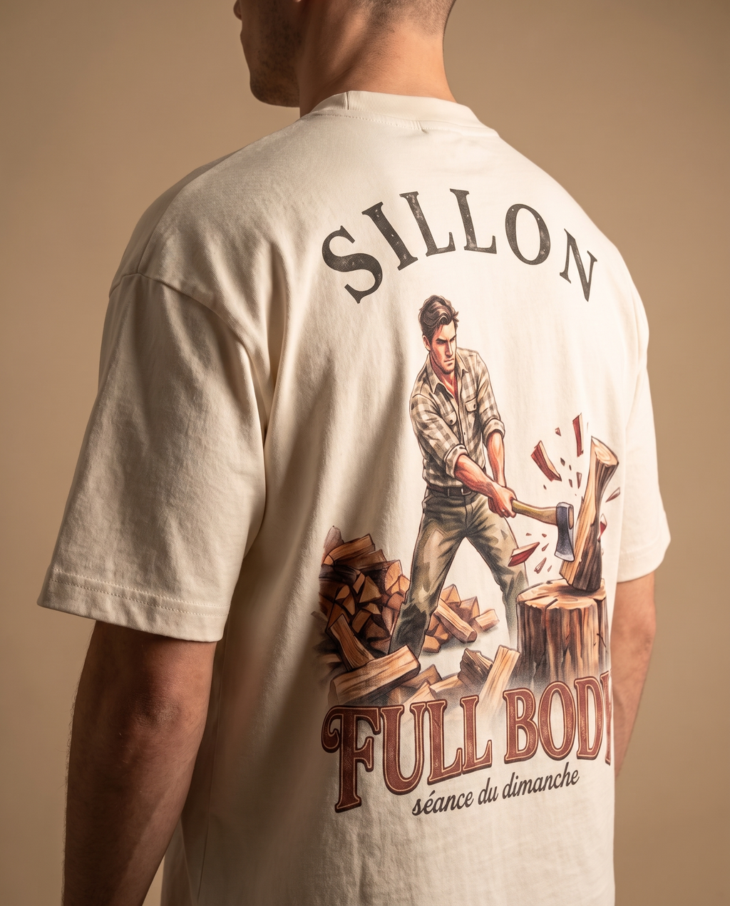 Tee lourd « Full Body » — écru