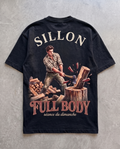Tee lourd « Full Body » — noir délavé