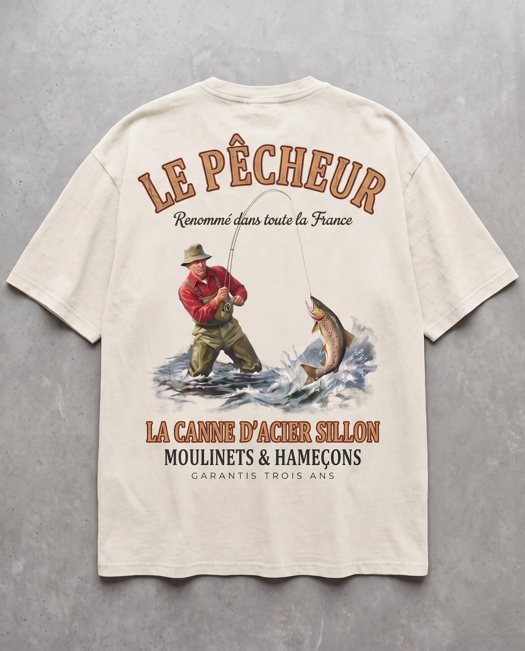 Tee lourd « Le Pêcheur » — écru