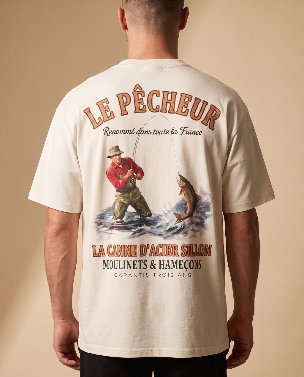 Tee lourd « Le Pêcheur » — écru