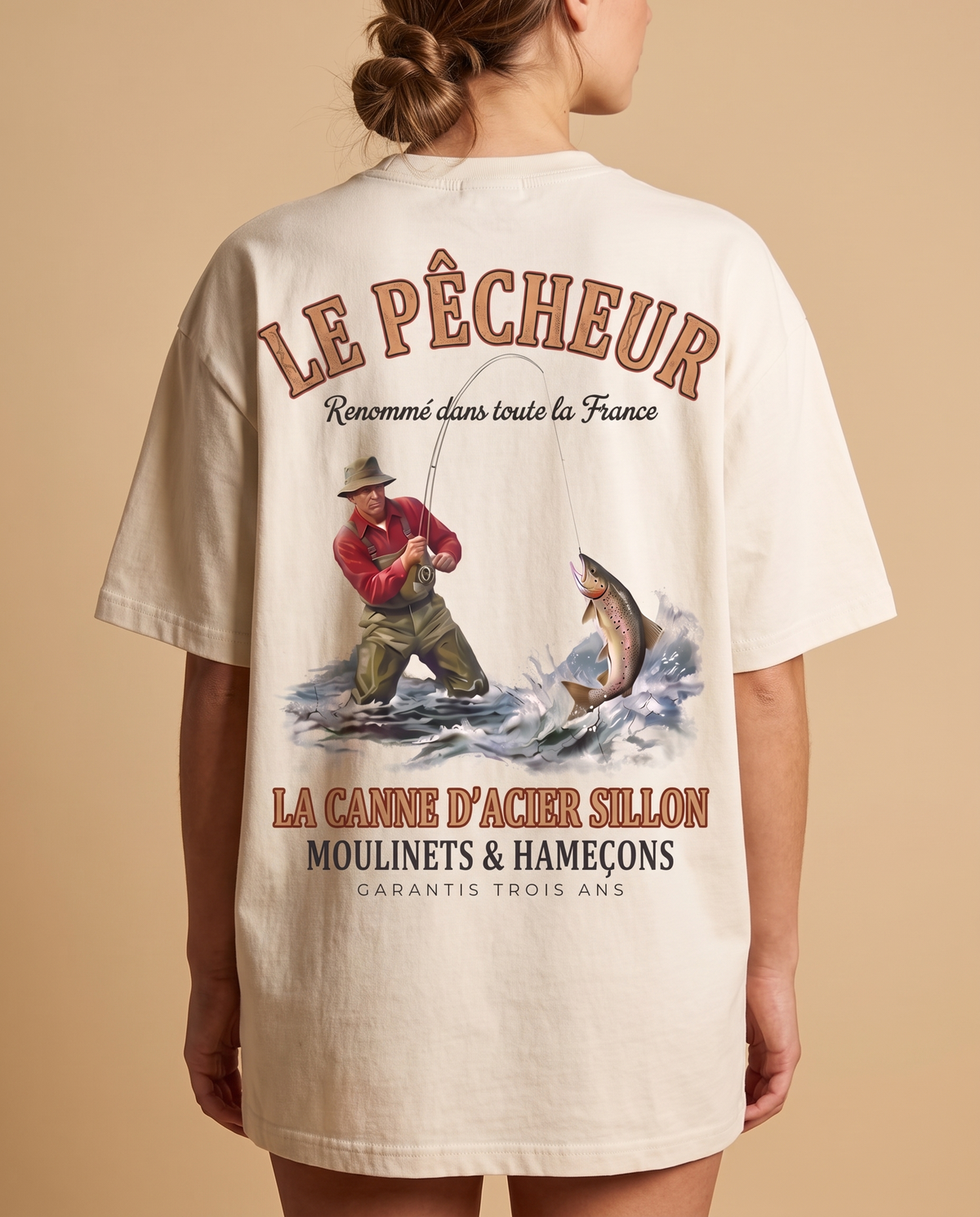 Tee lourd « Le Pêcheur » — écru
