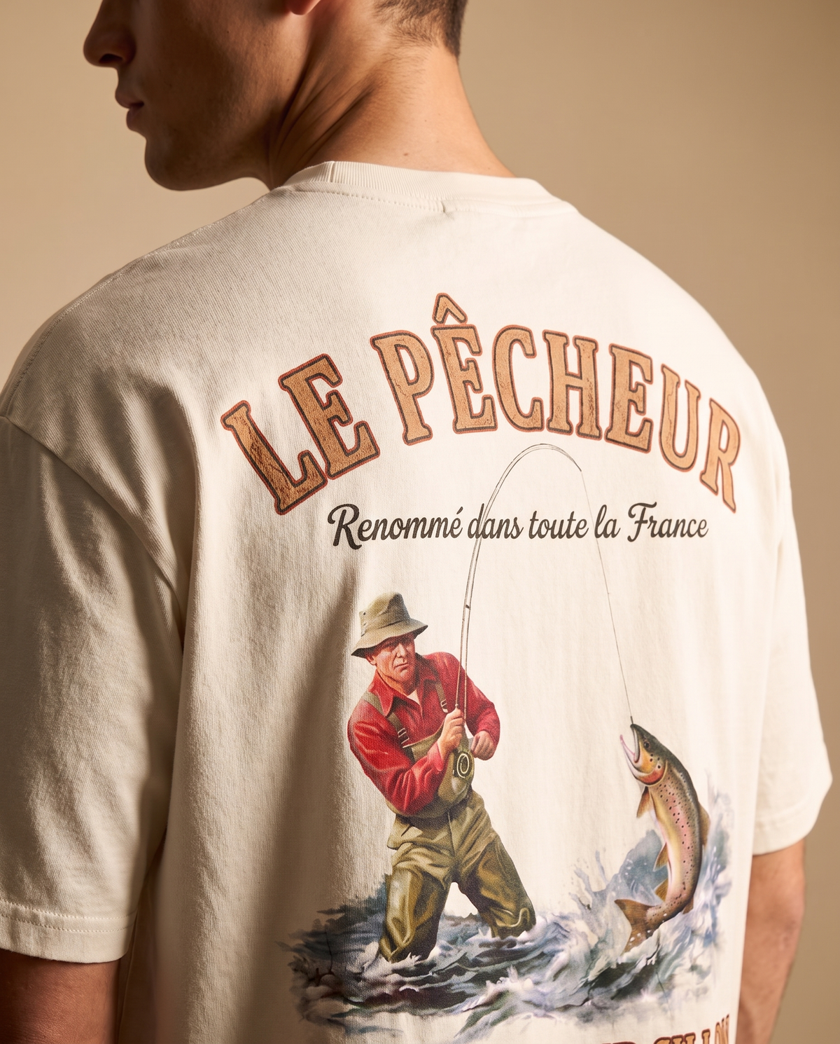 Tee lourd « Le Pêcheur » — écru