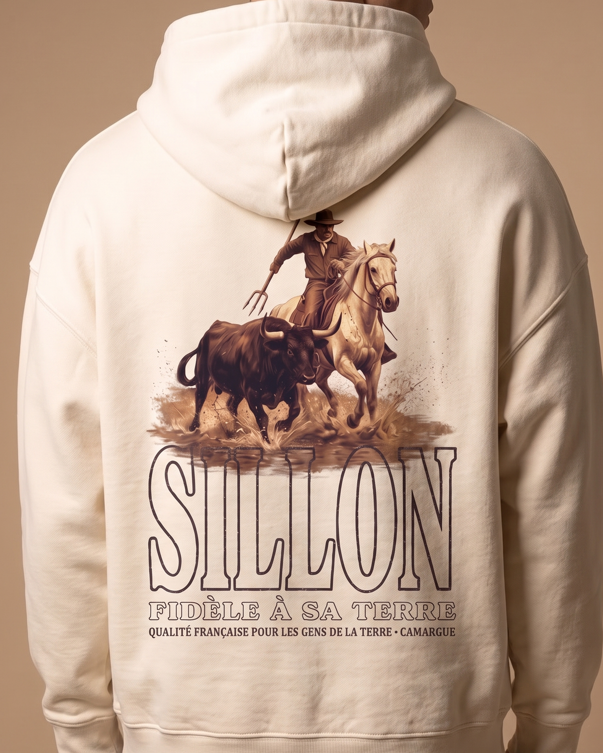 hoodie-lourd-fidele-a-sa-terre-ecru — zoom dos