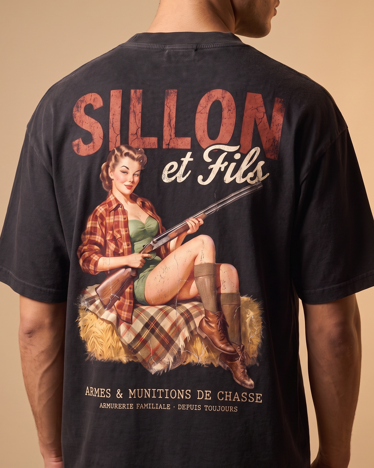 tee-lourd-sillon-fils-noir-delave — zoom dos